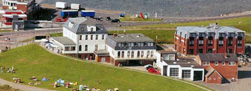 Strandhotel dagebüll und Hotel "Alt-Dagebüll" aus der Vogelperspektive